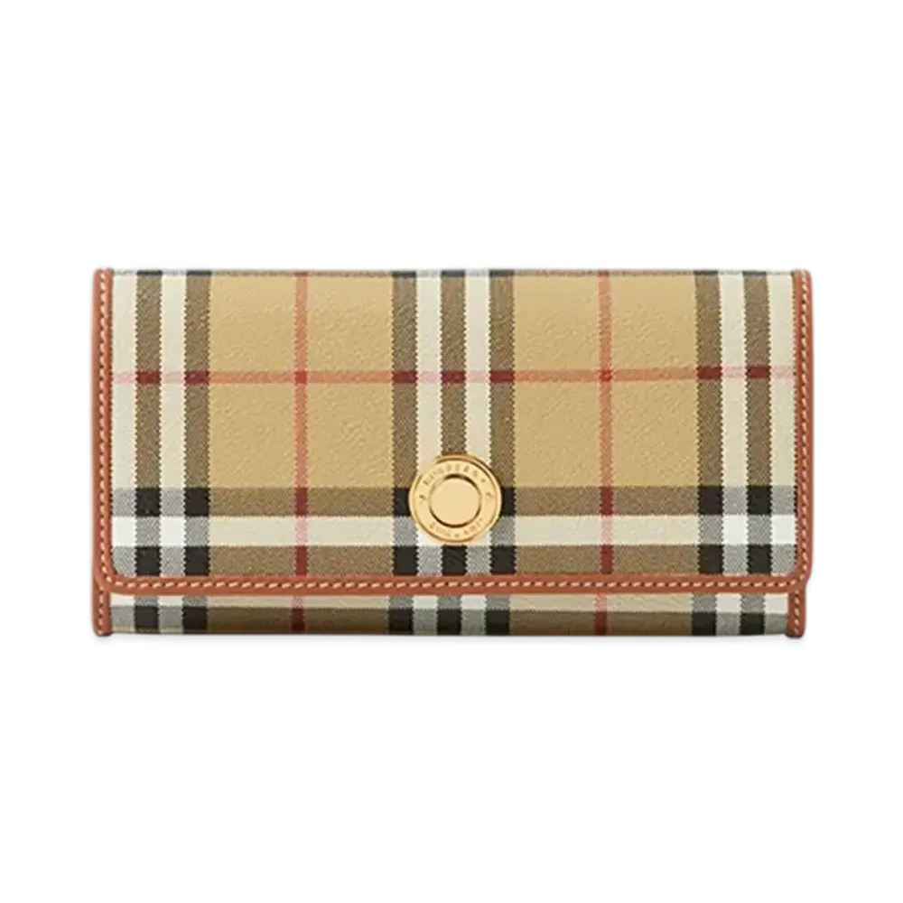 Burberry Check Continental Wallet "Archive Beige"