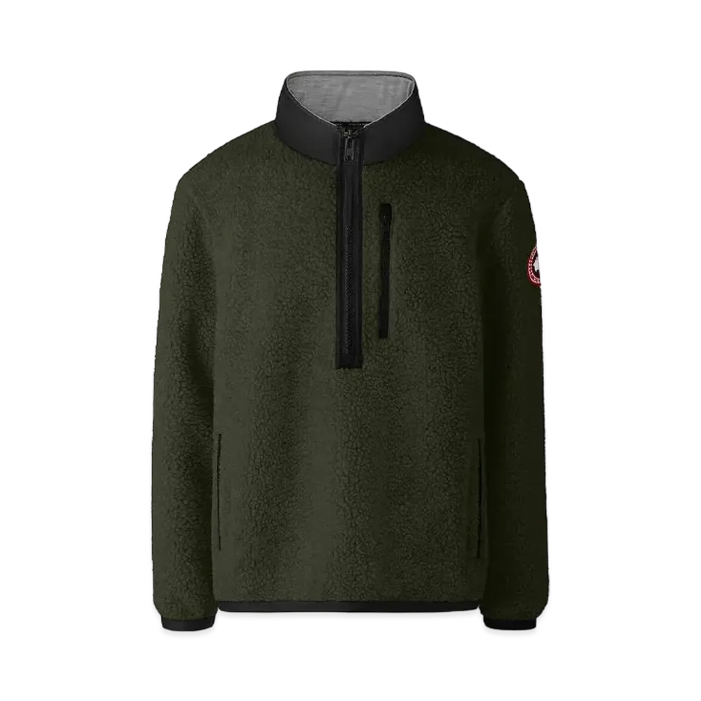CANADA GOOSE Renfrew Pullover Kind High Pile Fleece "Dark Sage"