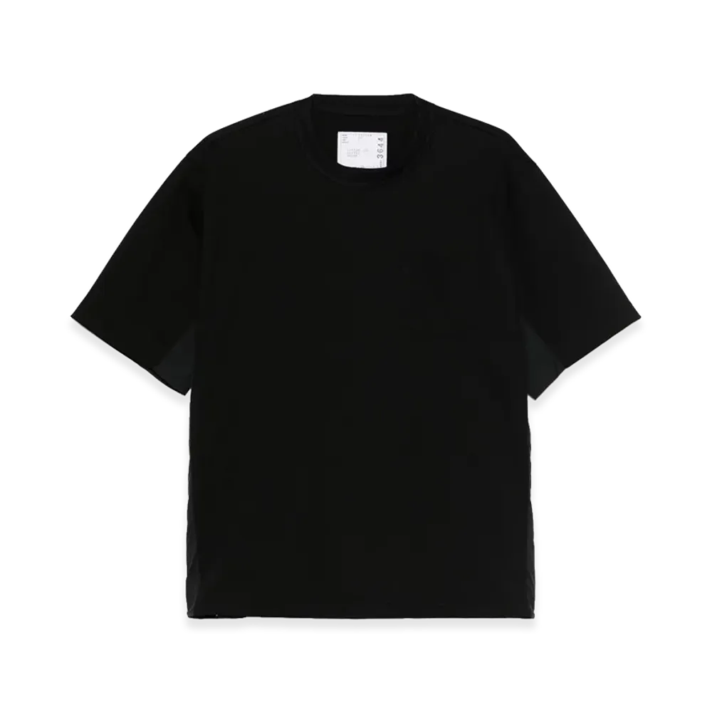 sacai Cotton Jersey T-Shirt "Black"