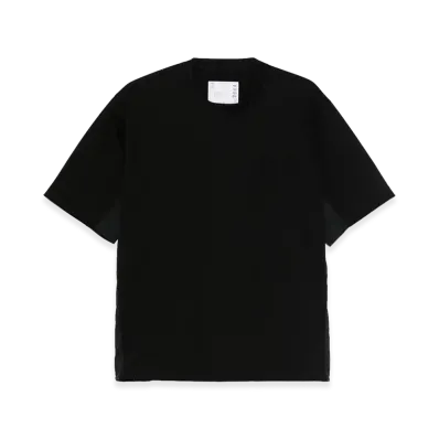 sacai Cotton Jersey T-Shirt "Black"