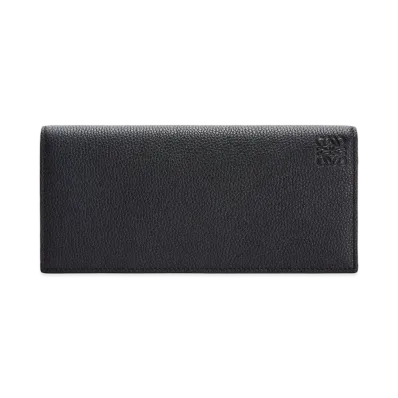 LOEWE Long Horizontal Wallet In Soft Grained Calfskin "Black"