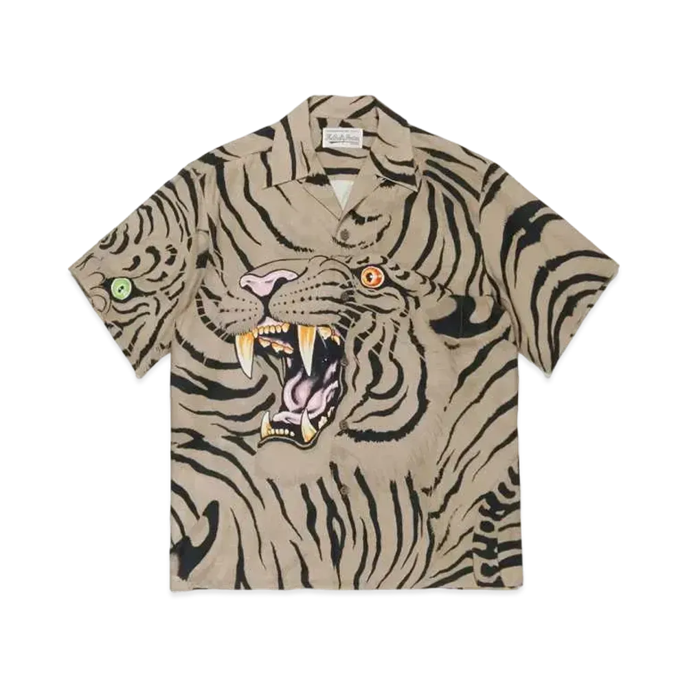 WACKO MARIA TIM LEHI / HAWAIIAN SHIRT "Beige"