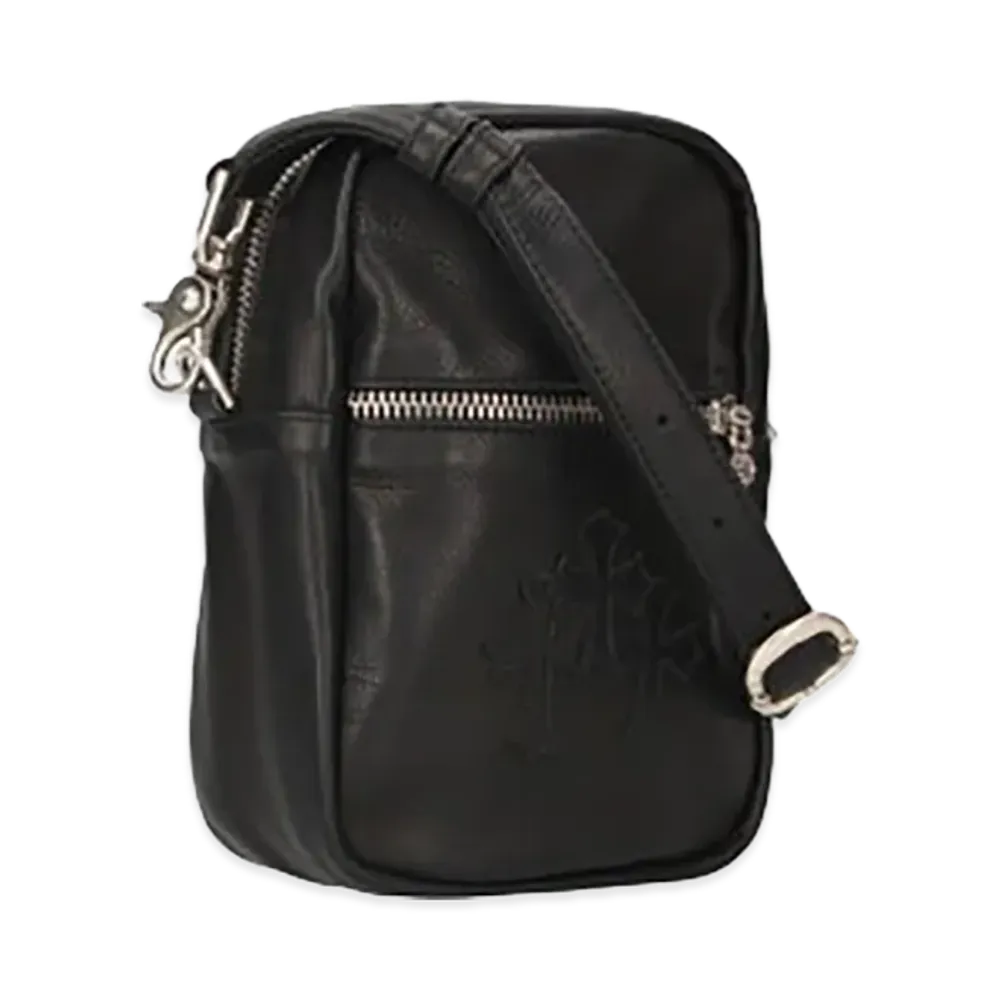Chrome Hearts TAKA MINI Cemetery Cross Patch Leather Shoulder Bag "Black"