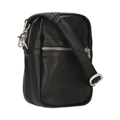 Chrome Hearts TAKA MINI Cemetery Cross Patch Leather Shoulder Bag "Black"