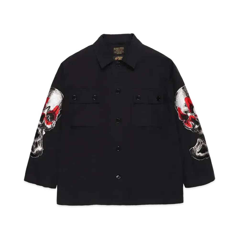 WACKO MARIA 56 TATTOO / ARMY SHIRT "Black"