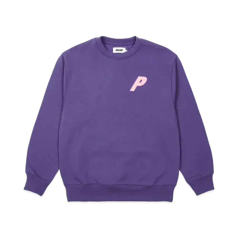 PALACE Fleece Tri-Ferg Crew "Perfect Purple"