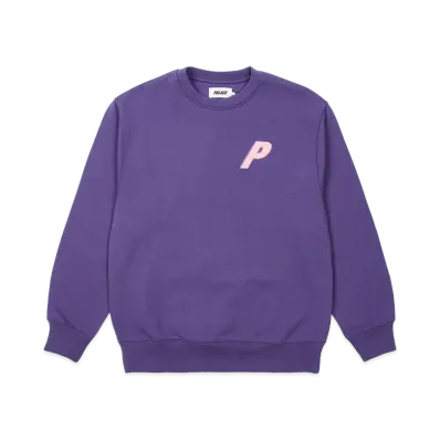 PALACE Fleece Tri-Ferg Crew "Perfect Purple"