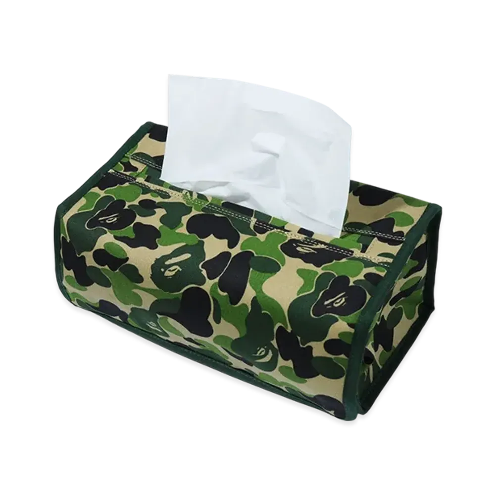 A BATHING APE ABC Camo Tissue Cover "Green"