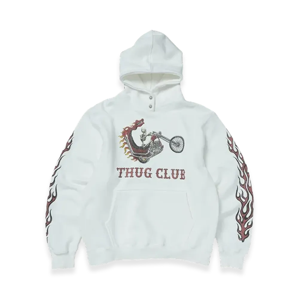 THUG CLUB Dragon Chopper Hoodie "White"