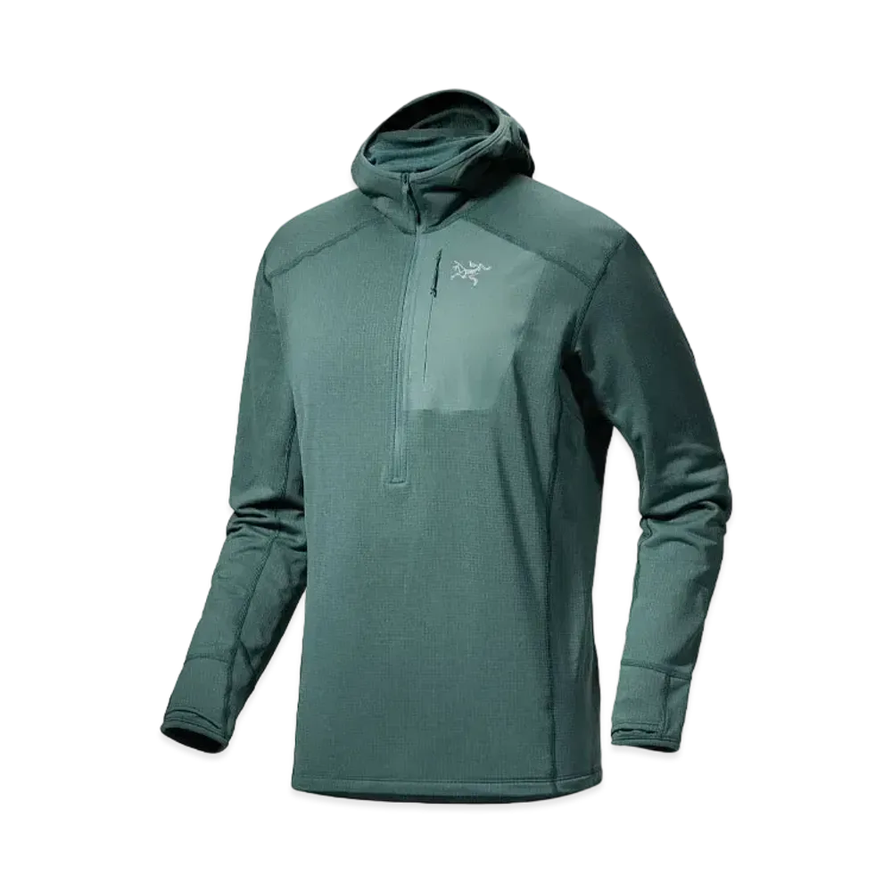 ARC'TERYX Delta Half Zip Neck Hoodie Men's "Black"