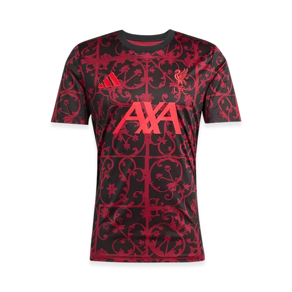 adidas Liverpool FC 25/26 Pre-Match Jersey "Black/Pure Ruby"