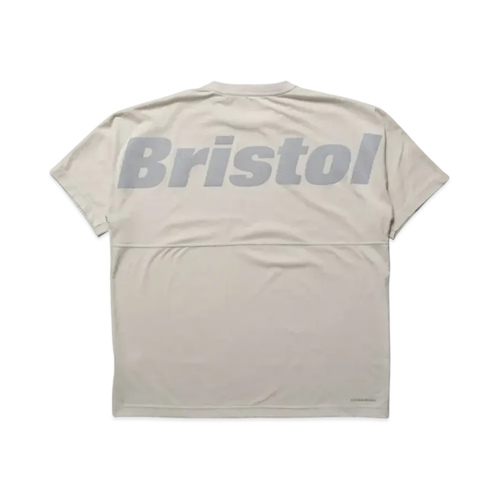 F.C.Real Bristol Big Logo S/S Baggy Tee "Beige"