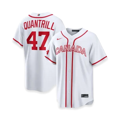 Nike 2026WBC World Baseball Classic Cal Quantrill Canada Baseball Home Stadium Jersey "White"