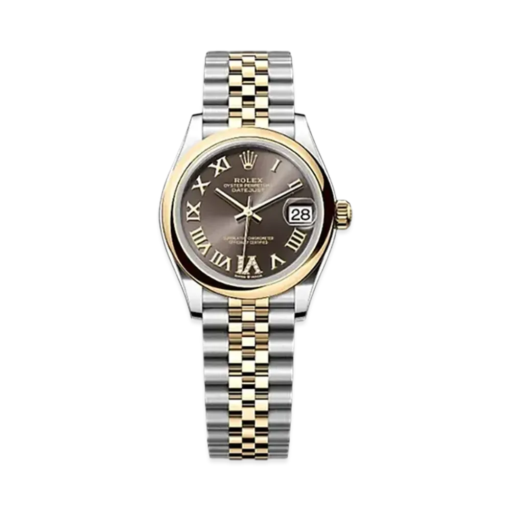 ROLEX Datejust 31mm Oystersteel & Yellow Gold 278243 "Dark Grey"