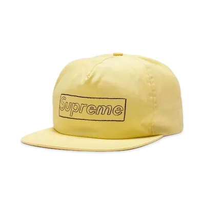 Supreme x KAWS Chalk Logo 5-Panel "Yellow"