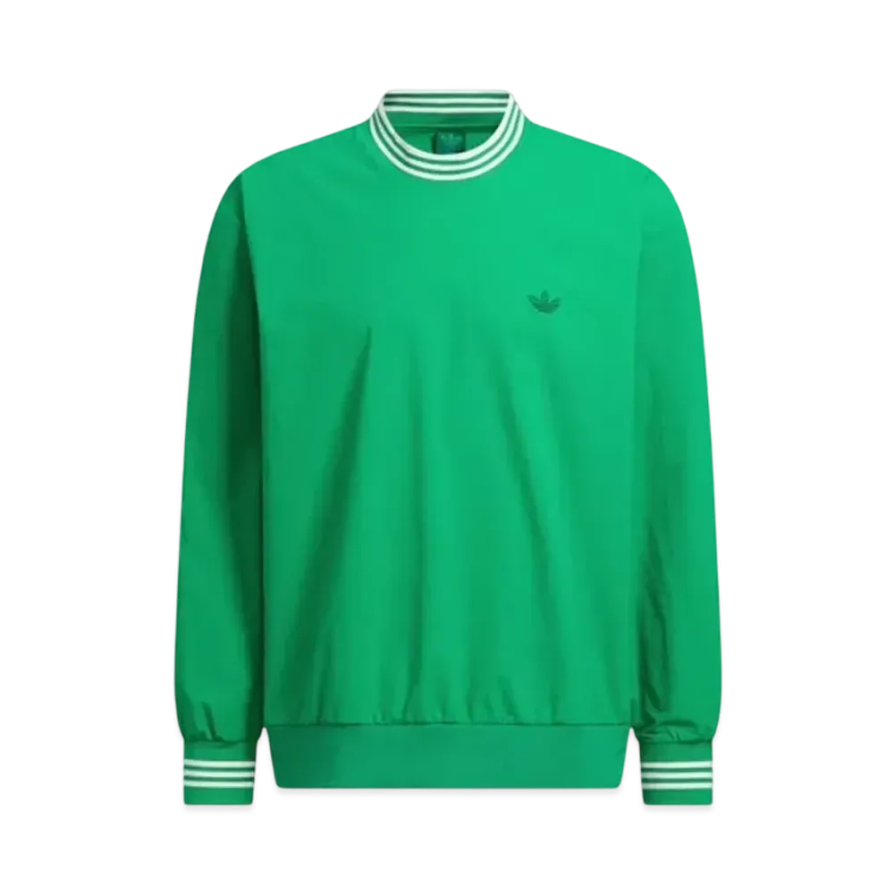 adidas Rolling Links Water Repellent Crewneck Wind "Bold Green"