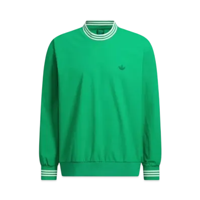 adidas Rolling Links Water Repellent Crewneck Wind "Bold Green"