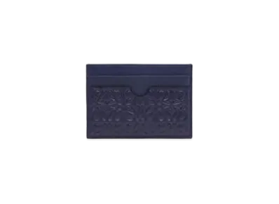 LOEWE Plain Cardholder In Calfskin "Navy Blue"