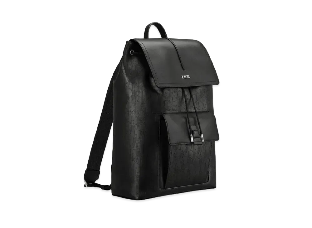 Dior Motion Backpack Dior Oblique Galaxy Leather & Calfskin "Black"