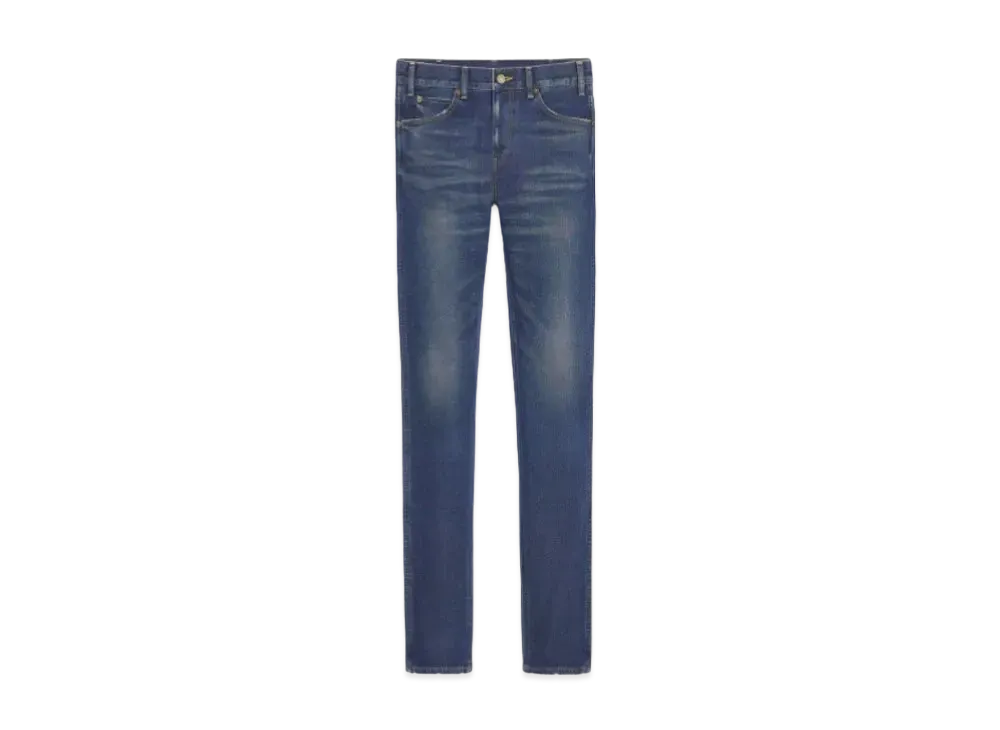 CELINE Skinny Jeans / Stretch Denim "Indigo Darkstone"
