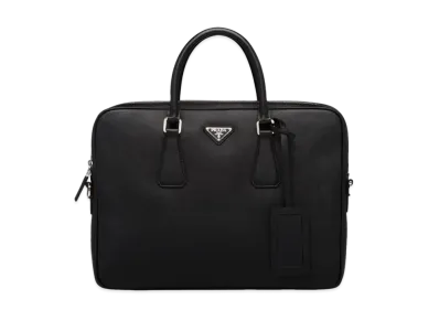 PRADA Saffiano Leather Tote Bag "Black"
