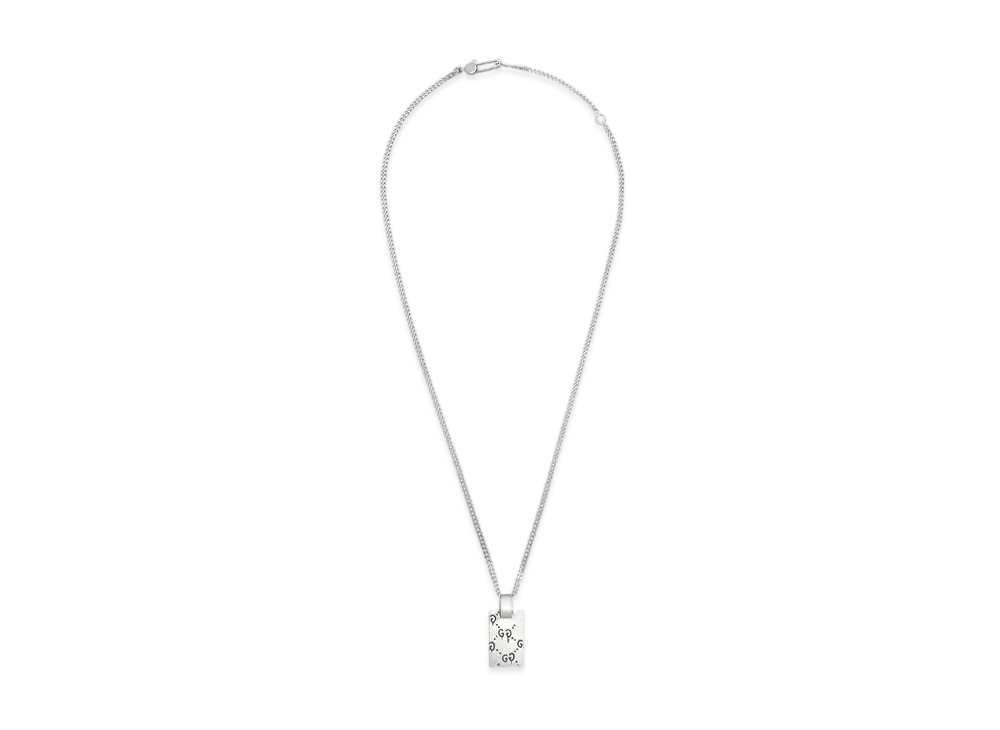 GUCCI Guccighost Pendant Necklace In Silver