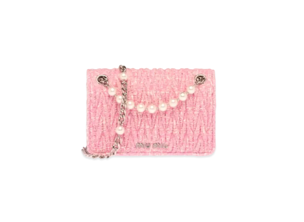 MIU MIU Matelasse Fabric Mini-Bag "Pink"
