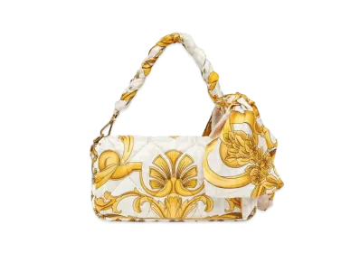 FENDI x Versace Fendace Quilted White Silk Bag "White"