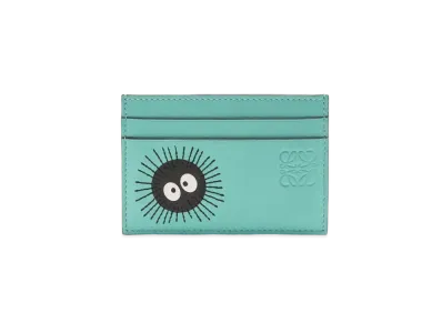 LOEWE x Spirited Away Susuwatari Plain Cardholder In Classic Calfskin "Fresh Mint"