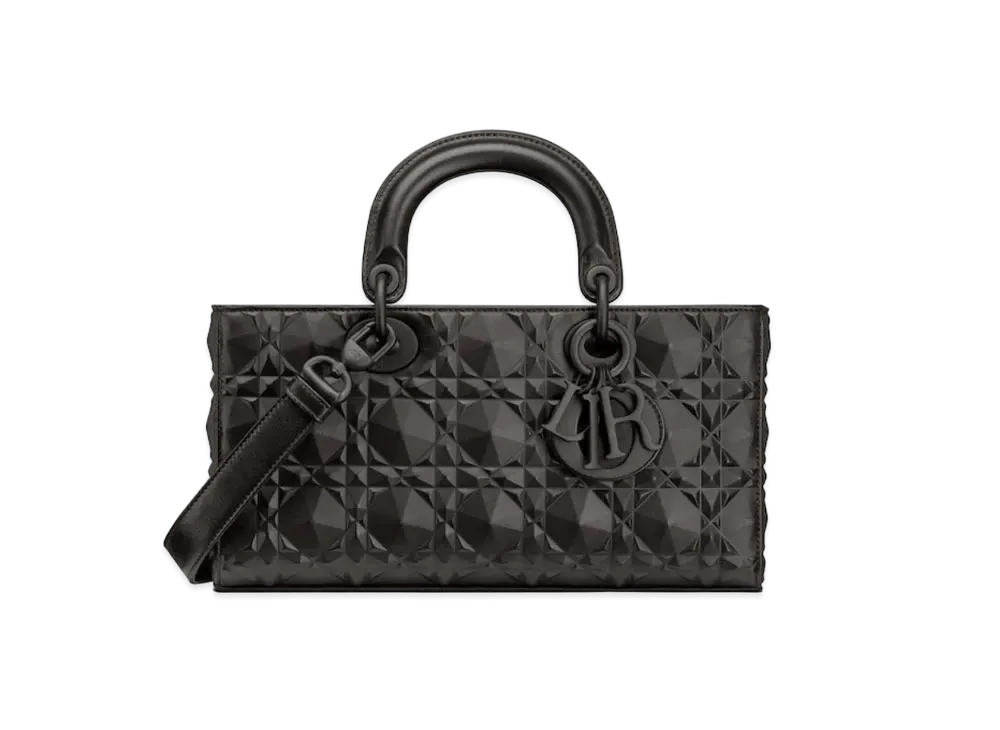 Dior Lady D-Joy Bag Cannage Calfskin "Black"