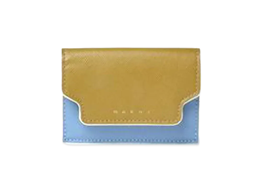 Marni Saffiano Leather Tri Fold Wallet