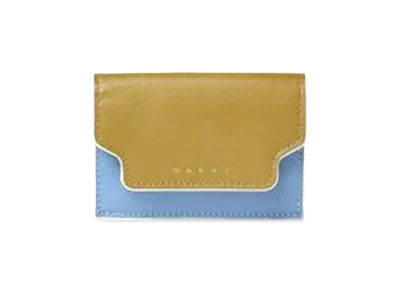 Marni Saffiano Leather Tri Fold Wallet