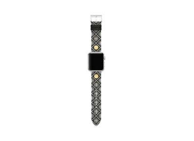 Tory Burch Apple Watch T Monogram Band Black / White Leather 38mm~40mm