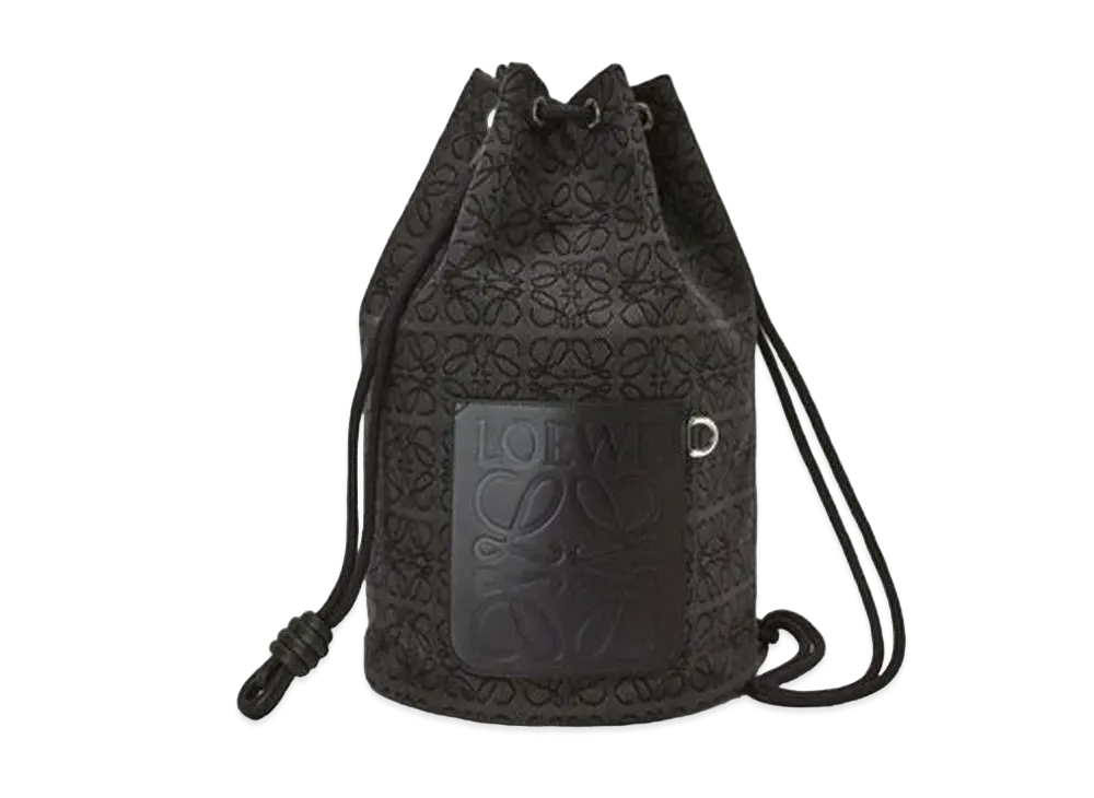 ロエベ セーラーバッグ アナグラムジャカード&カーフ "アンサスライト / ブラック" B734Z17X11