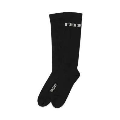 RICK OWENS DRKSHDW DRKSHDW KNEE HIGH SOCKS "BLACK/PEARL"