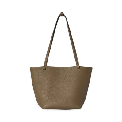 The Row Women's Medium Park Leather Tote Bag "Smoked Taupe"