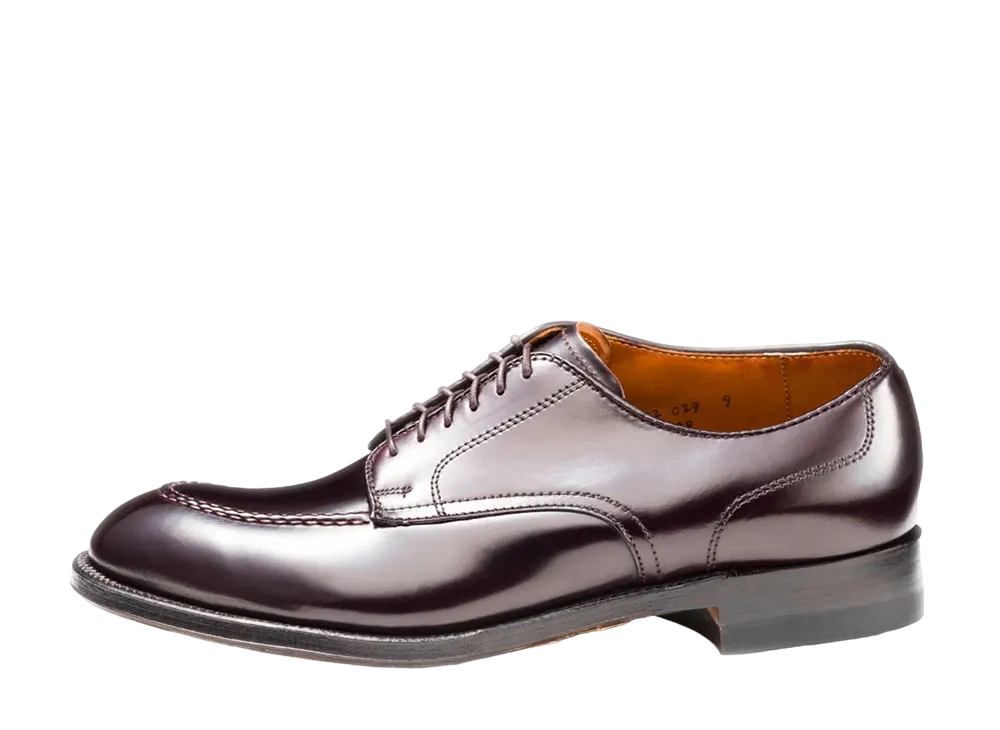 ALDEN Moc Toe Ox. Modified Shell Cordovan "#8 Dark Burgundy" 54038 D Single Leather Sole