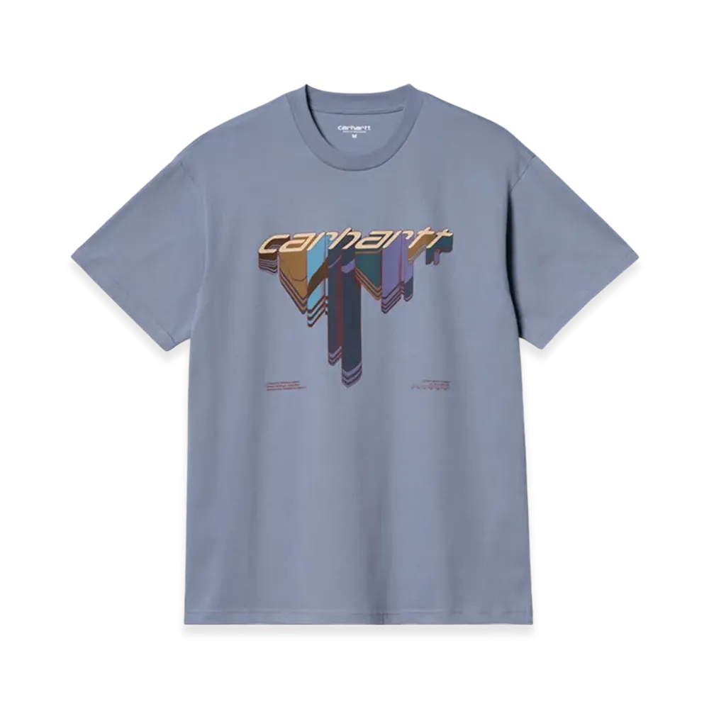 Carhartt WIP Diagram Script T-Shirt "Bay Blue"