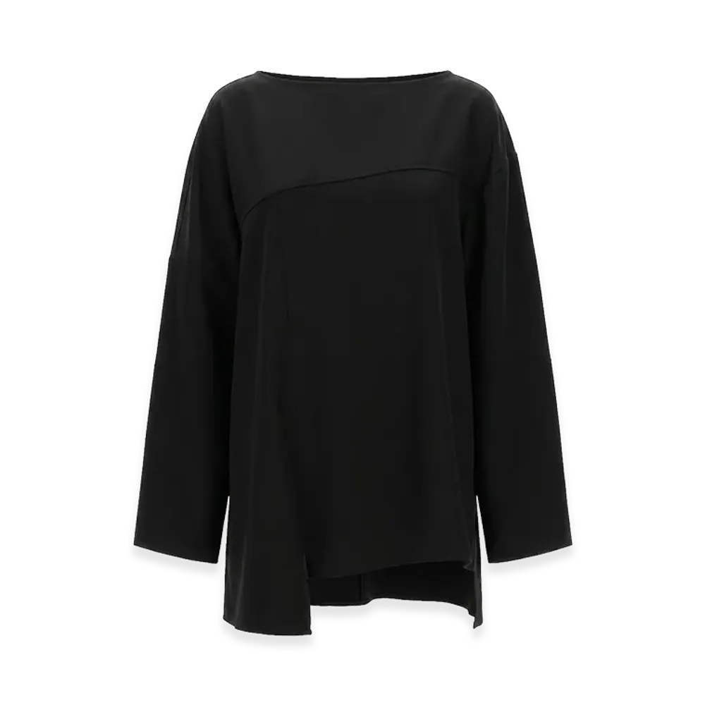 Jil Sander Women's Asymmetrical Top "Black"