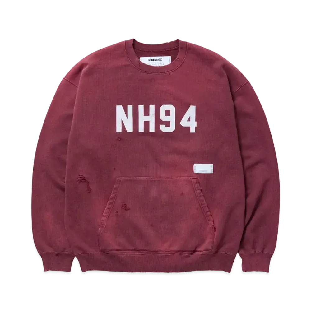 NEIGHBORHOOD Savage Sweat Shirt LS "Burgundy"