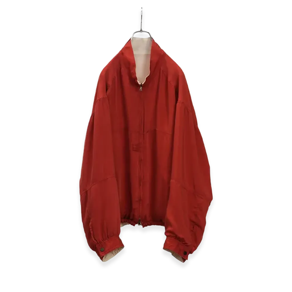 ANCELLM Cupro Reversible Jacket "Red"