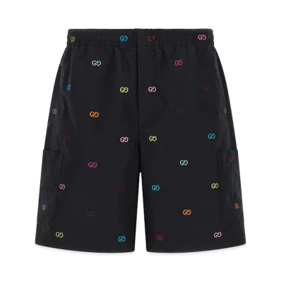 GUCCI Multicolor Fil Coupe Bermuda Shorts "Black"