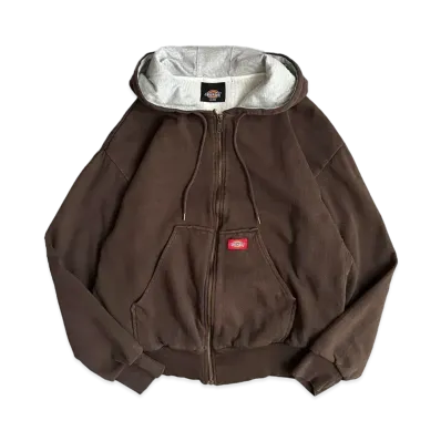 Dickies Full Zip Hoodie Double Face "Brown"