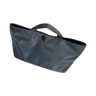 null. Boat Shape Nylon Bag "Gray"