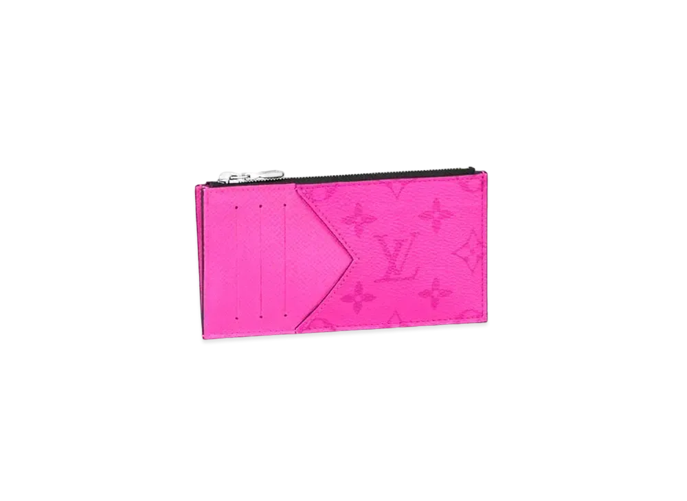 Louis Vuitton Coin Card Holder Taigarama "Fuchsia"