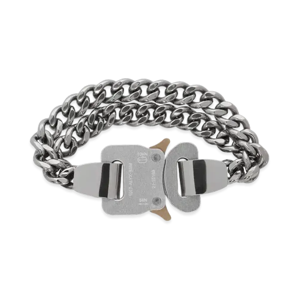 1017 ALYX 9SM 2X Chain Buckle Bracelet "Silver"