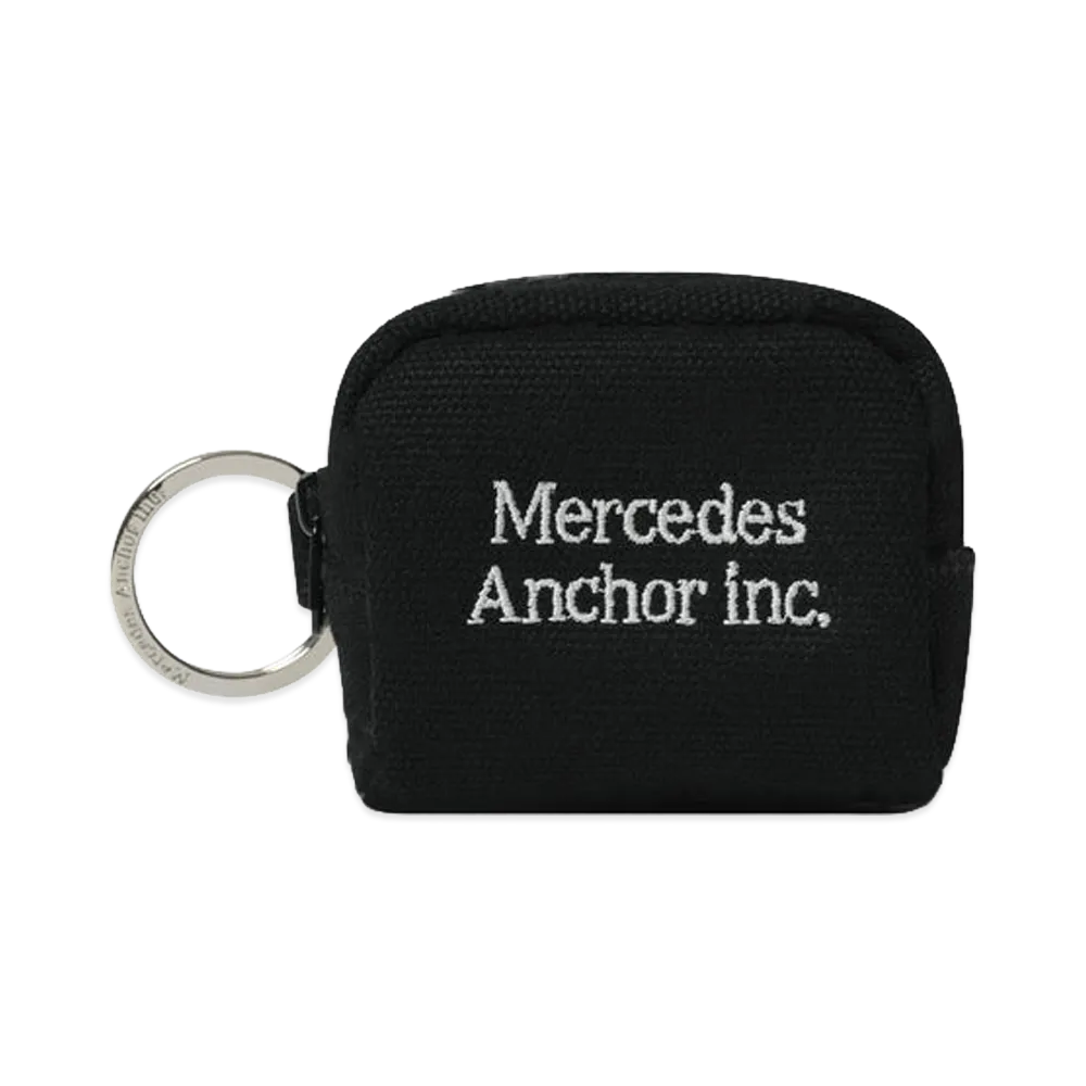 Mercedes Anchor inc. Mini Canvas Pouch Keychain "Black"