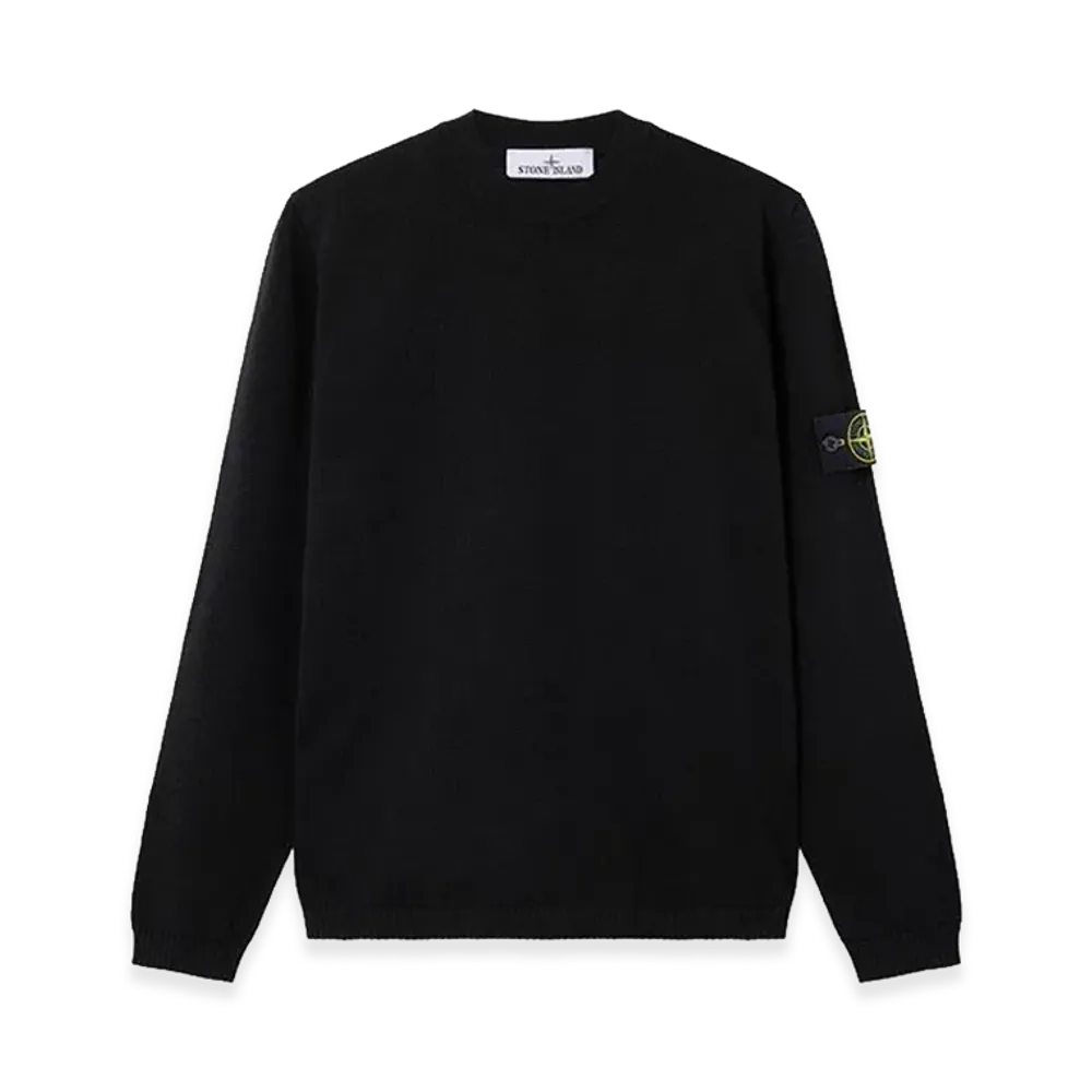 Stone Island Micro Stitch Organic Cotton Sweater "Black"
