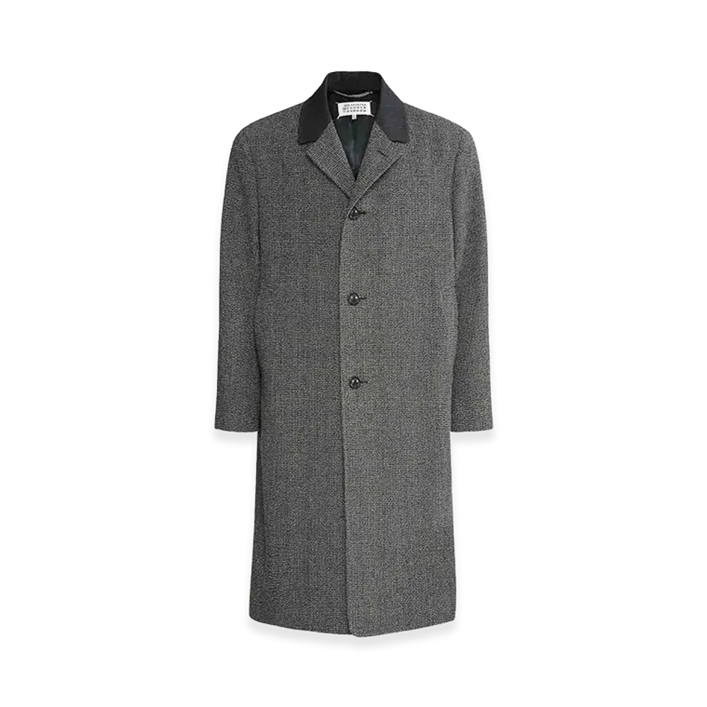 Maison Margiela Long Single-Breasted Wool Coat "Gray"