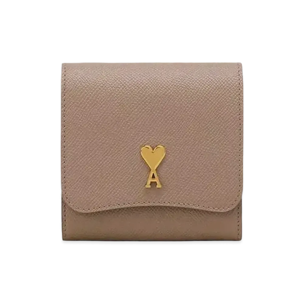 AMI PARIS Paris Paris Compact Wallet "Light Tope"